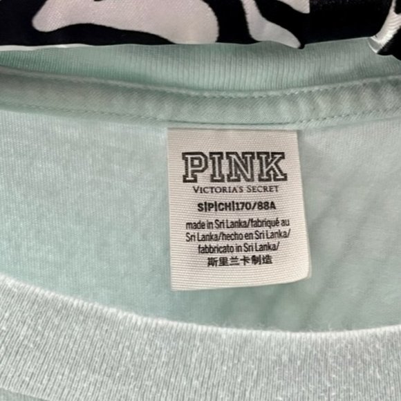SOLD Victoria's Secret PINK Cropped Top Mint Green Long Sleeve Size Small. - Picture 12 of 12